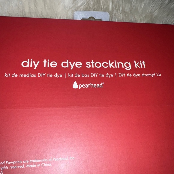 Tie Dye Christmas Stocking Kit Do It Yourself DIY Pearlhead Every Thing Included - Picture 5 of 6